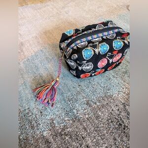 Love Stitch Cute zipper cosmetic bag with tassle NWT